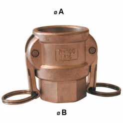 MULTITANKS Raccord Camlock Femelle - Filetage Femelle BSP En Laiton - Ø A: 1/2''____ Ø B: 1/2'' -Promos Recuperation Magasin 5705369 2