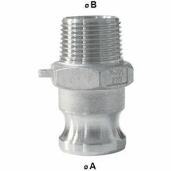 MULTITANKS Raccord Camlock Male - Embout Fileté Male En Inox - Type F - Ø A: 1/2''____ Ø B: 1/2'' -Promos Recuperation Magasin 5705422 2