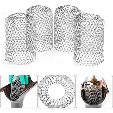 GUAZHUNIFR 4 Filtres De Gouttière En Aluminium Flexible Diamètre 8cm Grille Grillage Stop Feuille Crapaudine Crépine Pare Feuille Cache Gouttière Pour Protéger Gouttière Contre Les Feuilles Toiture.Gu.B/bon 3 GUAZHUNIFR 4 Filtres De Gouttière En Aluminium Flexible Diamètre 8cm Grille Grillage Stop Feuille Crapaudine Crépine Pare Feuille Cache Gouttière Pour Protéger Gouttière Contre Les Feuilles Toiture.Gu.B/bon