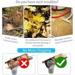GUAZHUNIFR 4 Filtres De Gouttière En Aluminium Flexible Diamètre 8cm Grille Grillage Stop Feuille Crapaudine Crépine Pare Feuille Cache Gouttière Pour Protéger Gouttière Contre Les Feuilles Toiture.Gu.B/bon 9 GUAZHUNIFR 4 Filtres De Gouttière En Aluminium Flexible Diamètre 8cm Grille Grillage Stop Feuille Crapaudine Crépine Pare Feuille Cache Gouttière Pour Protéger Gouttière Contre Les Feuilles Toiture.Gu.B/bon -Promos Recuperation Magasin 57120269 3