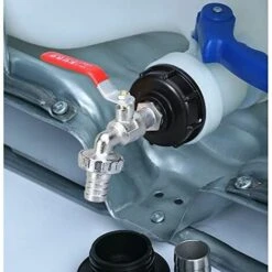 GUAZHUNIFR Robinet Cuve 1000L Robinet Recuperateur Eau De Pluie, Adaptateur De Réservoir D'eau IBC 1/2" Double Robinet Recuperateur Eau De Pluie,Robinet En Matériau En Alliage Fabriqué En PP Filetage Gros.Gu.B/bon 10 GUAZHUNIFR Robinet Cuve 1000L Robinet Recuperateur Eau De Pluie, Adaptateur De Réservoir D'eau IBC 1/2" Double Robinet Recuperateur Eau De Pluie,Robinet En Matériau En Alliage Fabriqué En PP Filetage Gros.Gu.B/bon -Promos Recuperation Magasin 57213065 4