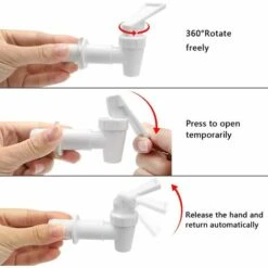 DECKON Plastique Robinet,Robinet De Tonneau, Distributeur De Boissons,pour Homebrew Barrel Fermenter Vin Bière Distributeur De Jus De Boisson Spigot(6 Pieces) -Promos Recuperation Magasin 57241659 4