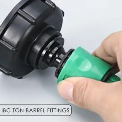 FONTAINEBLEAU Adaptateur De Réservoir IBC, Couvercle De Réservoir De Stockage à Gros Fil S60x6, Adaptateur De Robinet D'eau 1/2 " Fonepro Noir -Promos Recuperation Magasin 57582085 4