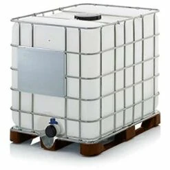 DARE WIN STORE CUVE DE STOCKAGE 1000L IBC RENOVE GRILLAGE TRANSLUCIDE POUR LIQUIDES HORS CARBURANTS-Marron-100cm - Marron