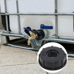 GRID COOL 3 Pièces De Barils Chimiques De 1000 Litres, Barils D'urée, Joints De Baril De Tonne IBC, Accessoires De Baril De Tonne, Joints En Plastique, Fil Intérieur à 6 Points (3/4 Pouce) -Promos Recuperation Magasin 58348889 2