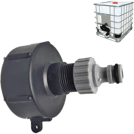 AOUGO Mamelon à Connexion Rapide Pour Réservoir 1000L, Raccord S60X6 IBC Raccord De Robinet Multi-réservoirs, Connecteur De Tuyau Pour Adaptateur De Réservoir IBC (sortie En Plastique, 3/4') 4 AOUGO Mamelon à Connexion Rapide Pour Réservoir 1000L, Raccord S60X6 IBC Raccord De Robinet Multi-réservoirs, Connecteur De Tuyau Pour Adaptateur De Réservoir IBC (sortie En Plastique, 3/4') – Image 2