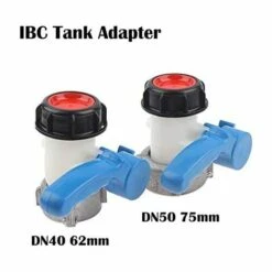 AOUGO Vanne Papillon De Rechange Pour Cuve IBC Jusqu'à 1000 L Ou Citerne, Avec Adaptateur Pour Bride DN40 (62 Mm, Aluminium) -Promos Recuperation Magasin 58573632 5