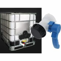 AOUGO Vanne Papillon De Rechange Pour Cuve IBC Jusqu'à 1000 L Ou Citerne, Avec Adaptateur Pour Bride DN50 (75 Mm, Polypropylène) -Promos Recuperation Magasin 58573634 3