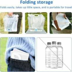 STARLIGHT SL.GT 2 Pièces Réservoir D'eau Sac D'eau Pliable PE Conteneur D'eau Sac De Stockage D'eau Pliant Poche D'eau,Grande Capacité Bidons Avec Robinet(5L+10L) 10 STARLIGHT SL.GT 2 Pièces Réservoir D'eau Sac D'eau Pliable PE Conteneur D'eau Sac De Stockage D'eau Pliant Poche D'eau,Grande Capacité Bidons Avec Robinet(5L+10L) -Promos Recuperation Magasin 59206735 4