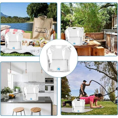 STARLIGHT SL.GT 2 Pièces Réservoir D'eau Sac D'eau Pliable PE Conteneur D'eau Sac De Stockage D'eau Pliant Poche D'eau,Grande Capacité Bidons Avec Robinet(5L+10L) 7 STARLIGHT SL.GT 2 Pièces Réservoir D'eau Sac D'eau Pliable PE Conteneur D'eau Sac De Stockage D'eau Pliant Poche D'eau,Grande Capacité Bidons Avec Robinet(5L+10L) – Image 5