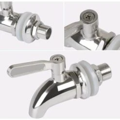 Ensoleillé Robinet De Tonneau,Distributeur De Boissons,Robinet Pour Tonneau De Bière, Robinet Pour Vin - En Acier Inoxydable Et Taille De 12mm 10 Ensoleillé Robinet De Tonneau,Distributeur De Boissons,Robinet Pour Tonneau De Bière, Robinet Pour Vin - En Acier Inoxydable Et Taille De 12mm -Promos Recuperation Magasin 59333196 4