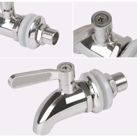 Ensoleillé Robinet De Tonneau,Distributeur De Boissons,Robinet Pour Tonneau De Bière, Robinet Pour Vin - En Acier Inoxydable Et Taille De 12mm 6 Ensoleillé Robinet De Tonneau,Distributeur De Boissons,Robinet Pour Tonneau De Bière, Robinet Pour Vin - En Acier Inoxydable Et Taille De 12mm – Image 4