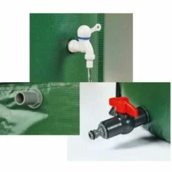 HELIOTRADE Cuve Citerne Récuperateur Des Eaux De Pluie Pliable 250 Litres -Promos Recuperation Magasin 59416877 5