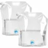 TRIOMPHE 2 Pièces Réservoir D'eau Sac D'eau Pliable PE Conteneur D'eau Sac De Stockage D'eau Pliant Poche D'eau 10L Grande Capacité Bidons Pour Eau Potable 5L Voiture Portable Sacs D'hydratation Avec Robinet（Transparent），T-Audace -Promos Recuperation Magasin 59760669 1