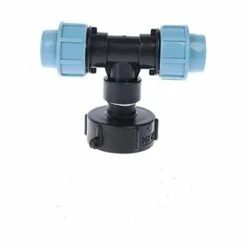 DECKON Adaptateur De Réservoir, Réservoir D'eau IBC S60X6 Avec Connecteur En Polyéthylène MDPE De 25 Mm, Compatible Avec Les Conteneurs IBC Standard Britanniques Et Européens
