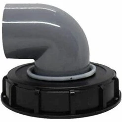 FLYME Couvercle En Plastique De Canon De Tonne 163mm 90 Degré Eau De Pluie Couvercle De Couvercle De Couvercle De Couvercle De Couvercle De Couvercle De Chapeau De Chapeau Noir, Tuyau De Jardin