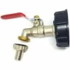 ENLENK Robinet Cuve 1000l, S60X6 Adaptateur De Réservoir De Vidange IBC, 1/2 Pouce Robinet Sortie Raccord Vanne, Robinet En Laiton Pour Réservoir D'eau De Pluie IBC 1000L -Promos Recuperation Magasin 60169175 1
