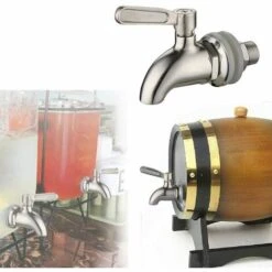 FLYME Distributeur De Boissons En Acier Inoxydable Robinet De Robinet De Remplacement Pour Homebrew Barrel Fermenter Vin Bière Distributeur De Jus De Boisson Spigot -Promos Recuperation Magasin 60177497 5