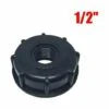 TOPHOMER Raccord PVC S60x6 Taraud¨¦ 60 Mm 1"1/2" 3/4" Bouchon Femelle, Plastique IBC Eau R¨¦servoir Couvercle Adaptateur Pour Cube IBC 1000 Litres (1/2'') -Promos Recuperation Magasin 60935501 1