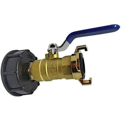 TOPHOMER 1x Robinet Raccord Rapide En Laiton + Plastique Diamètre D'entrée 60mmChromé, IBC S60X6 Style 3/4" Geka Raccord Adaptateur De Cuve Valve D'évacuation, Diamètre De Sortie 25mm 3 TOPHOMER 1x Robinet Raccord Rapide En Laiton + Plastique Diamètre D'entrée 60mmChromé, IBC S60X6 Style 3/4" Geka Raccord Adaptateur De Cuve Valve D'évacuation, Diamètre De Sortie 25mm