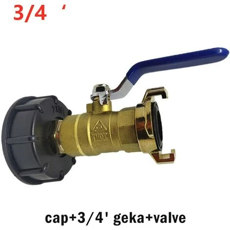 TOPHOMER 1x Robinet Raccord Rapide En Laiton + Plastique Diamètre D'entrée 60mmChromé, IBC S60X6 Style 3/4" Geka Raccord Adaptateur De Cuve Valve D'évacuation, Diamètre De Sortie 25mm 4 TOPHOMER 1x Robinet Raccord Rapide En Laiton + Plastique Diamètre D'entrée 60mmChromé, IBC S60X6 Style 3/4" Geka Raccord Adaptateur De Cuve Valve D'évacuation, Diamètre De Sortie 25mm – Image 2