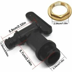 ABCRITAL Raccord Cuve Eau De Pluie Adaptateur Ibc Avec Robinet Ibc Adaptateur De Cuve Adaptateur Ibc De Réservoir En Plastique Adaptateur De Robinet Ibc Pour Réservoir De Stockage D'Eau De Pluie Noir 25,4 Mm 9 ABCRITAL Raccord Cuve Eau De Pluie Adaptateur Ibc Avec Robinet Ibc Adaptateur De Cuve Adaptateur Ibc De Réservoir En Plastique Adaptateur De Robinet Ibc Pour Réservoir De Stockage D'Eau De Pluie Noir 25,4 Mm -Promos Recuperation Magasin 61174601 3