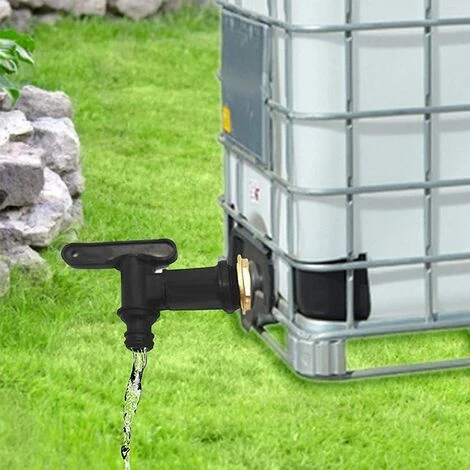 ABCRITAL Raccord Cuve Eau De Pluie Adaptateur Ibc Avec Robinet Ibc Adaptateur De Cuve Adaptateur Ibc De Réservoir En Plastique Adaptateur De Robinet Ibc Pour Réservoir De Stockage D'Eau De Pluie Noir 25,4 Mm 7 ABCRITAL Raccord Cuve Eau De Pluie Adaptateur Ibc Avec Robinet Ibc Adaptateur De Cuve Adaptateur Ibc De Réservoir En Plastique Adaptateur De Robinet Ibc Pour Réservoir De Stockage D'Eau De Pluie Noir 25,4 Mm â Image 5
