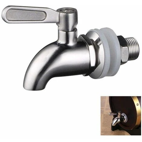 JOORRT Remplacement De Robinet De Distributeur De Boissons,Robinet De Tonneau Du Vin Et De La Bière Ou De Boisson En Acier Inoxydable, Inusable,16mm Robinet De Rechange Pour Distributeur 7 JOORRT Remplacement De Robinet De Distributeur De Boissons,Robinet De Tonneau Du Vin Et De La Bière Ou De Boisson En Acier Inoxydable, Inusable,16mm Robinet De Rechange Pour Distributeur – Image 5