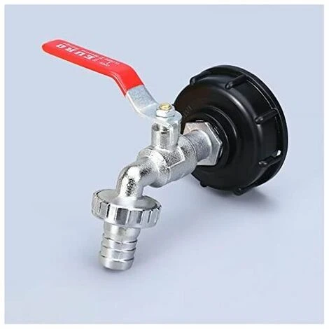JOORRT Robinet Cuve 1000L Robinet Recuperateur Eau De Pluie, Adaptateur De Réservoir D'eau IBC 1/2 Double Robinet Recuperateur Eau De Pluie,Robinet En Matériau En Alliage Fabriqué En PP Filetage Gros 60 Mm 3 JOORRT Robinet Cuve 1000L Robinet Recuperateur Eau De Pluie, Adaptateur De Réservoir D'eau IBC 1/2 Double Robinet Recuperateur Eau De Pluie,Robinet En Matériau En Alliage Fabriqué En PP Filetage Gros 60 Mm