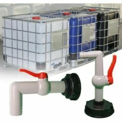 NAXUNNN 1000L Raccord Robinet En Plastique, Adaptateur De Réservoir De Vidange De Filetage Gros 60 Mm Pour Robinet De Jardin D'adaptateur De Cuve, 20/25/32mm Exportation（32mm） -Promos Recuperation Magasin 61254890 3