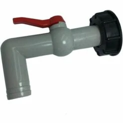 SINCèREETALI Bec De Vidange Avec Écrou 90 Degrés, Pour Raccord Robinet Cuve IBC 1000L Eau Prolongateur Diamètre Pluie Arrosage 60mm - A 1 Pouce à 90 Degrés