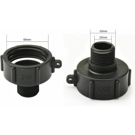 SINCèREETALI Adaptateur De Réservoir IBC Connecteur De Robinet De Tuyau En Plastique S60X6 Grossier à 1 "bouchon Fileté Adaptateur De Robinet D'extrémité D'eau Pour Tonne De Valve IBC 7 SINCèREETALI Adaptateur De Réservoir IBC Connecteur De Robinet De Tuyau En Plastique S60X6 Grossier à 1 "bouchon Fileté Adaptateur De Robinet D'extrémité D'eau Pour Tonne De Valve IBC – Image 5