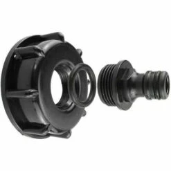 SINCèREETALI Adaptateur De Réservoir IBC En Plastique S60X6 - Bouchon Fileté Grossier Vers Robinet 1,9 Cm - Adaptateur De Robinet Pour Vanne De Tonne IBC -Promos Recuperation Magasin 63820004 2