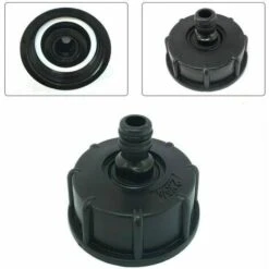 SINCèREETALI Adaptateur De Réservoir IBC En Plastique S60X6 - Bouchon Fileté Grossier Vers Robinet 1,9 Cm - Adaptateur De Robinet Pour Vanne De Tonne IBC -Promos Recuperation Magasin 63820004 3