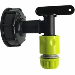 SINCèREETALI Adaptateur , Adaptateur De Réservoir S60x6 Vanne Robinet 3/4'', Plastique Robinet De Sortie D'eau Valve De Remplacement Pièces De Raccord Pour Récupérateurs Eau De Pluie