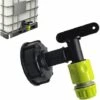 AOUGO Robinet Cuve 1000l Plastique Avce Raccord Tuyau D'arrosage, Adaptateur De Robinet De Réservoir IBC, Connecteur à Filetage 3/4 Pouces Pour Recuperateur Eau De Pluie, Réservoir De Carburant (A) 2 AOUGO Robinet Cuve 1000l Plastique Avce Raccord Tuyau D'arrosage, Adaptateur De Robinet De Réservoir IBC, Connecteur à Filetage 3/4 Pouces Pour Recuperateur Eau De Pluie, Réservoir De Carburant (A) -Promos Recuperation Magasin 63966835 1