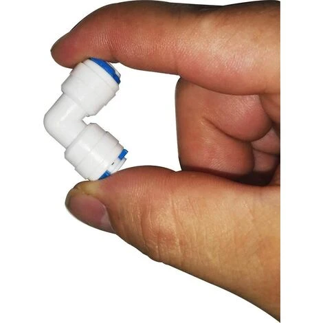 AOUGO 12 Pcs Accessoires De Filtre à Eau RO | Raccord De Buse 1/4 Pouces | 90 Degree Right Angle Fast Docking | Pour Raccorder Les Raccords De Tuyauterie D'eau, Tuyau De Réfrigérateur 4 AOUGO 12 Pcs Accessoires De Filtre à Eau RO | Raccord De Buse 1/4 Pouces | 90 Degree Right Angle Fast Docking | Pour Raccorder Les Raccords De Tuyauterie D'eau, Tuyau De Réfrigérateur – Image 2