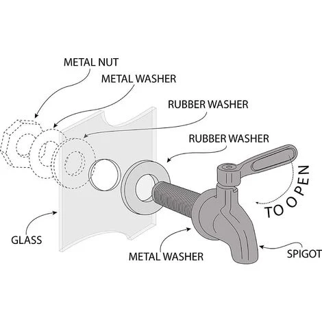 EINEMGELD Robinet De Tonneau,Distributeur De Boissons,Robinet Pour Tonneau De Bière, Robinet Pour Vin - En Acier Inoxydable Et Taille De 12mm 5 EINEMGELD Robinet De Tonneau,Distributeur De Boissons,Robinet Pour Tonneau De Bière, Robinet Pour Vin - En Acier Inoxydable Et Taille De 12mm – Image 3