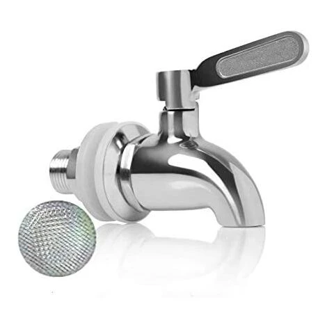 WAVE Remplacement De Robinet De Distributeur De Boissons,Robinet De Tonneau Du Vin Et De La Bière Ou De Boisson En Acier Inoxydable, Inusable,16mm Robinet De Rechange Pour Distributeur 3 WAVE Remplacement De Robinet De Distributeur De Boissons,Robinet De Tonneau Du Vin Et De La Bière Ou De Boisson En Acier Inoxydable, Inusable,16mm Robinet De Rechange Pour Distributeur