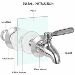 WAVE Remplacement De Robinet De Distributeur De Boissons,Robinet De Tonneau Du Vin Et De La Bière Ou De Boisson En Acier Inoxydable, Inusable,16mm Robinet De Rechange Pour Distributeur 10 WAVE Remplacement De Robinet De Distributeur De Boissons,Robinet De Tonneau Du Vin Et De La Bière Ou De Boisson En Acier Inoxydable, Inusable,16mm Robinet De Rechange Pour Distributeur -Promos Recuperation Magasin 64221176 4