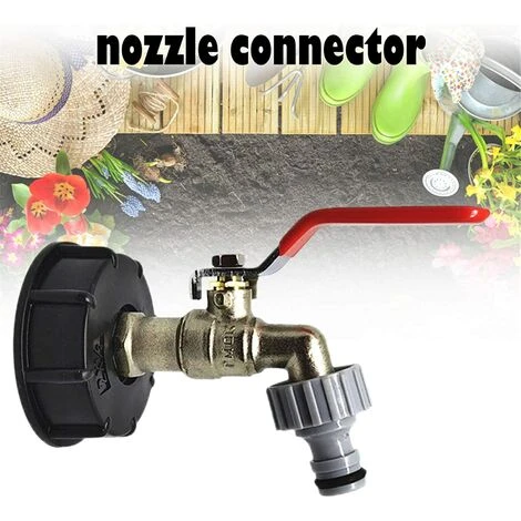 Devenirriche Robinet Cuve 1000L S60X6 IBC Raccord Robinet Avec Raccord De Tuyau 1/2" , Adaptateur De Réservoir De Vidange, Pour Robinet De Jardin, Pour D'adaptateur De Cuve (1 Pièce) 6 Devenirriche Robinet Cuve 1000L S60X6 IBC Raccord Robinet Avec Raccord De Tuyau 1/2" , Adaptateur De Réservoir De Vidange, Pour Robinet De Jardin, Pour D'adaptateur De Cuve (1 Pièce) – Image 4