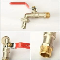 Devenirriche Robinet Extérieur En Laiton, Robinet Adaptateur De Réservoir D'Eau De 1/2 Pouce, Robinet Récupérateur D’Eau De Pluie, Matériel D’Arrosage Pour Jardin, Résistant à La Rouille Et Au Gel 10 Devenirriche Robinet Extérieur En Laiton, Robinet Adaptateur De Réservoir D'Eau De 1/2 Pouce, Robinet Récupérateur D’Eau De Pluie, Matériel D’Arrosage Pour Jardin, Résistant à La Rouille Et Au Gel -Promos Recuperation Magasin 64756170 4