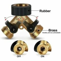 BAICCCF Robinet De Cuve De Récupération D'eau Connecteur En Y, Connecteur De Tuyau, Robinet De Machine à Laver Double, Distributeur En Y à 2 Voies, 3/4 Pouces Pour Connecter 2 Appareils, Pour Robinet De Jardin, Fo 10 BAICCCF Robinet De Cuve De Récupération D'eau Connecteur En Y, Connecteur De Tuyau, Robinet De Machine à Laver Double, Distributeur En Y à 2 Voies, 3/4 Pouces Pour Connecter 2 Appareils, Pour Robinet De Jardin, Fo -Promos Recuperation Magasin 64771352 4