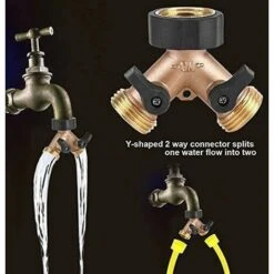 BAICCCF Robinet De Cuve De Récupération D'eau Connecteur En Y, Connecteur De Tuyau, Robinet De Machine à Laver Double, Distributeur En Y à 2 Voies, 3/4 Pouces Pour Connecter 2 Appareils, Pour Robinet De Jardin, Fo 11 BAICCCF Robinet De Cuve De Récupération D'eau Connecteur En Y, Connecteur De Tuyau, Robinet De Machine à Laver Double, Distributeur En Y à 2 Voies, 3/4 Pouces Pour Connecter 2 Appareils, Pour Robinet De Jardin, Fo -Promos Recuperation Magasin 64771352 5