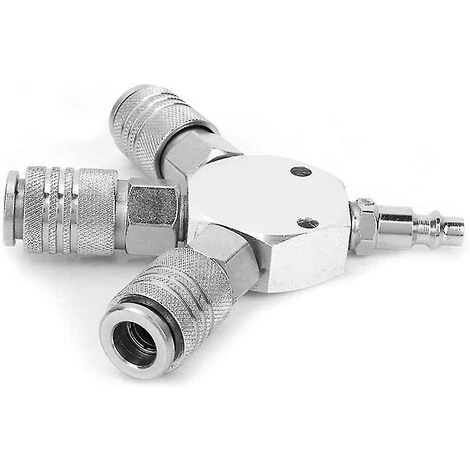 BAICCCF Robinet De Cuve De Récupération D'eau Connecteur Pneumatique, Adaptateur De Connecteur Rapide à 3 Voies Pour Connecteur D'air Rapide Pour Tuyau D'air Avec 1/4 & #39; & #39; Filetage F-npt 4 BAICCCF Robinet De Cuve De Récupération D'eau Connecteur Pneumatique, Adaptateur De Connecteur Rapide à 3 Voies Pour Connecteur D'air Rapide Pour Tuyau D'air Avec 1/4 & #39; & #39; Filetage F-npt – Image 2