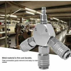 BAICCCF Robinet De Cuve De Récupération D'eau Connecteur Pneumatique, Adaptateur De Connecteur Rapide à 3 Voies Pour Connecteur D'air Rapide Pour Tuyau D'air Avec 1/4 & #39; & #39; Filetage F-npt 10 BAICCCF Robinet De Cuve De Récupération D'eau Connecteur Pneumatique, Adaptateur De Connecteur Rapide à 3 Voies Pour Connecteur D'air Rapide Pour Tuyau D'air Avec 1/4 & #39; & #39; Filetage F-npt -Promos Recuperation Magasin 64771374 4