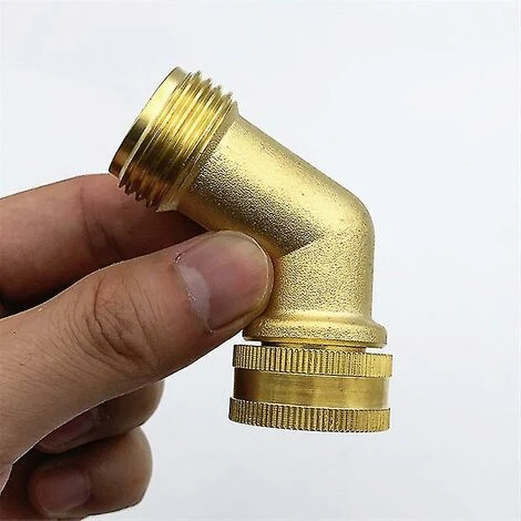 BAICCCF Robinet De Cuve De Récupération D'eau 3/4" Connecteur En Laiton à Filetage Femelle/mâle, Raccord De Tube De Tuyau D'arrosage à Angle De 130 Degrés, Accessoires D'adaptateur De Réservoir D'eau 6 BAICCCF Robinet De Cuve De Récupération D'eau 3/4" Connecteur En Laiton à Filetage Femelle/mâle, Raccord De Tube De Tuyau D'arrosage à Angle De 130 Degrés, Accessoires D'adaptateur De Réservoir D'eau – Image 4