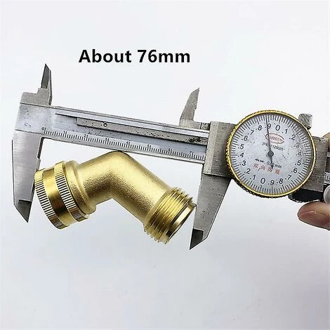 BAICCCF Robinet De Cuve De Récupération D'eau 3/4" Connecteur En Laiton à Filetage Femelle/mâle, Raccord De Tube De Tuyau D'arrosage à Angle De 130 Degrés, Accessoires D'adaptateur De Réservoir D'eau 7 BAICCCF Robinet De Cuve De Récupération D'eau 3/4" Connecteur En Laiton à Filetage Femelle/mâle, Raccord De Tube De Tuyau D'arrosage à Angle De 130 Degrés, Accessoires D'adaptateur De Réservoir D'eau – Image 5