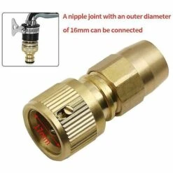 BAICCCF Robinet De Cuve De Récupération D'eau Connecteur De Tuyau Extensible Adaptateur De Tuyau En Laiton 9 BAICCCF Robinet De Cuve De Récupération D'eau Connecteur De Tuyau Extensible Adaptateur De Tuyau En Laiton -Promos Recuperation Magasin 64771389 3