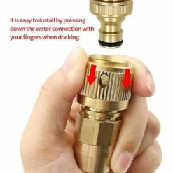 BAICCCF Robinet De Cuve De Récupération D'eau Connecteur De Tuyau Extensible Adaptateur De Tuyau En Laiton 10 BAICCCF Robinet De Cuve De Récupération D'eau Connecteur De Tuyau Extensible Adaptateur De Tuyau En Laiton -Promos Recuperation Magasin 64771389 4